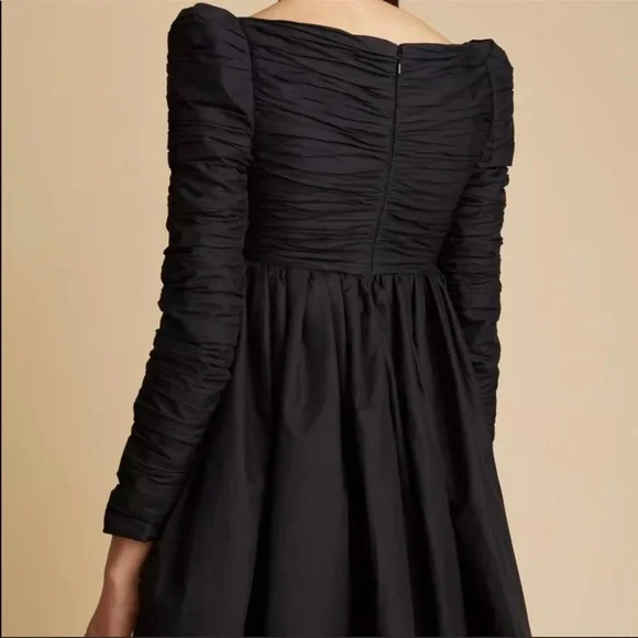 Khaite sueann babydoll black dress NWT